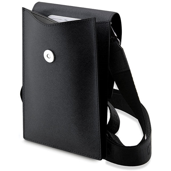 Husă pentru Karl Lagerfeld handbag phone KLWBSAKCPMK black hard Phone Pounch Universal Saffiano K&C NFT – Negru