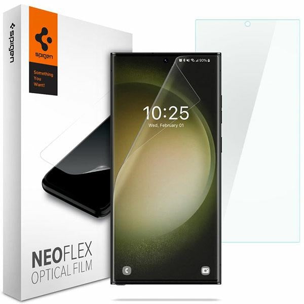 Folie Spigen Hydrogel Foil Neo Flex 2-pack pentru Samsung Galaxy S23 Ultra Transparent