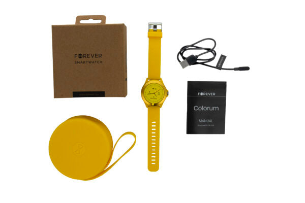 Smartwatch Forever Colorum CW‑300 – xYellow