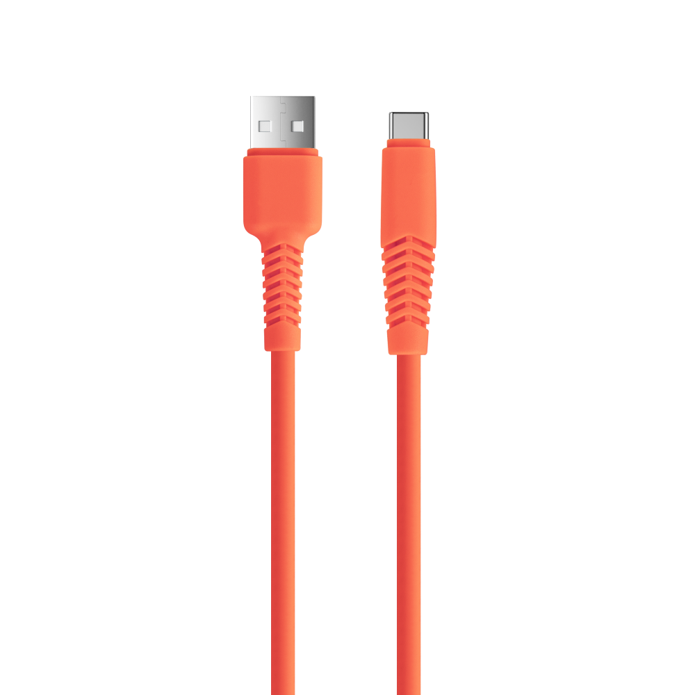 Setty cablu USB - USB-C 1,5 m 2,1A KSA-C-1.5210 Portocaliu