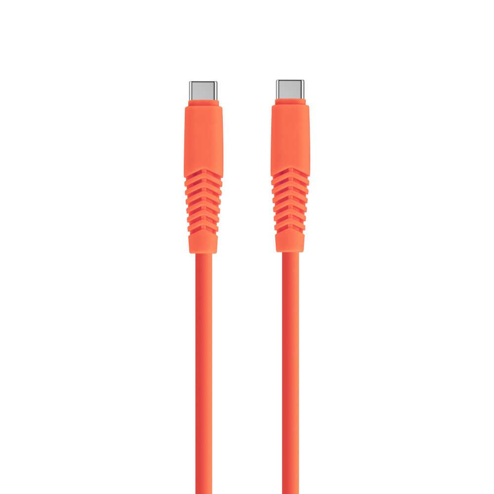 Cablu Setty Usb-c - Usb-c 1,5 M 2,1A Ksc-c-1.5210 Portocaliu