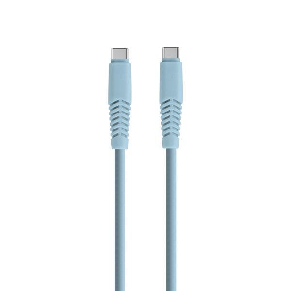 Setty cablu USB-C - USB-C 1,5 m 2,1A KSC-C-1.523 niebieski