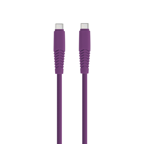 Setty cablu USB-C - USB-C 1,5 m 2,1A KSC-C-1.5219 Mov