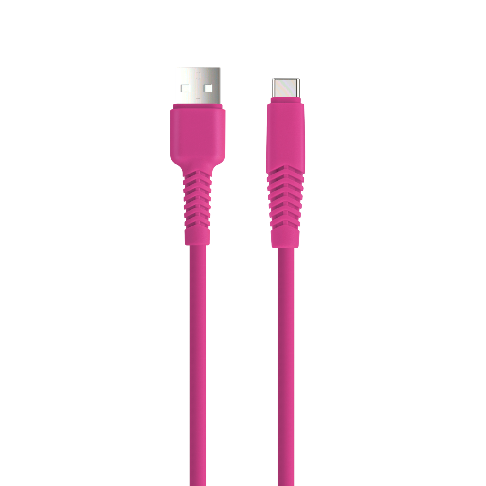 Setty cablu USB - USB-C 1,5 m 2A KSA-C-1.526 Roz
