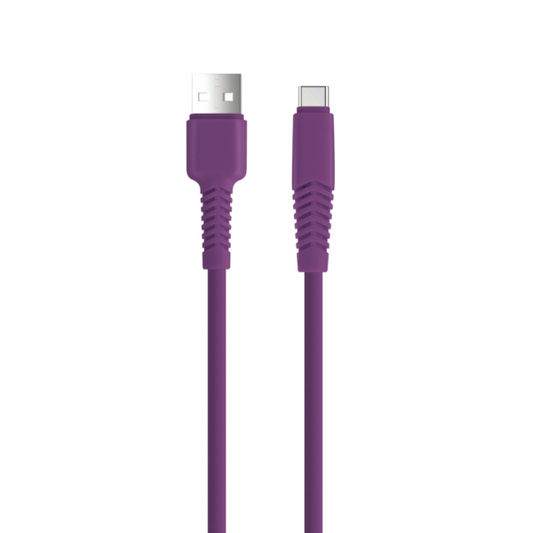 Setty cablu USB - USB-C 1,5 m 2,1A KSA-C-1.5219 Mov