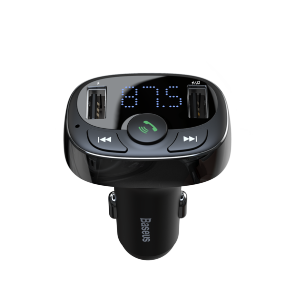 Transmițător FM Baseus T‑Shaped S‑09A Bluetooth MP3 negru