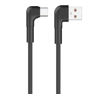 Cablu Maxlife Angle USB - Usb-c 1,0 M 3A Negru