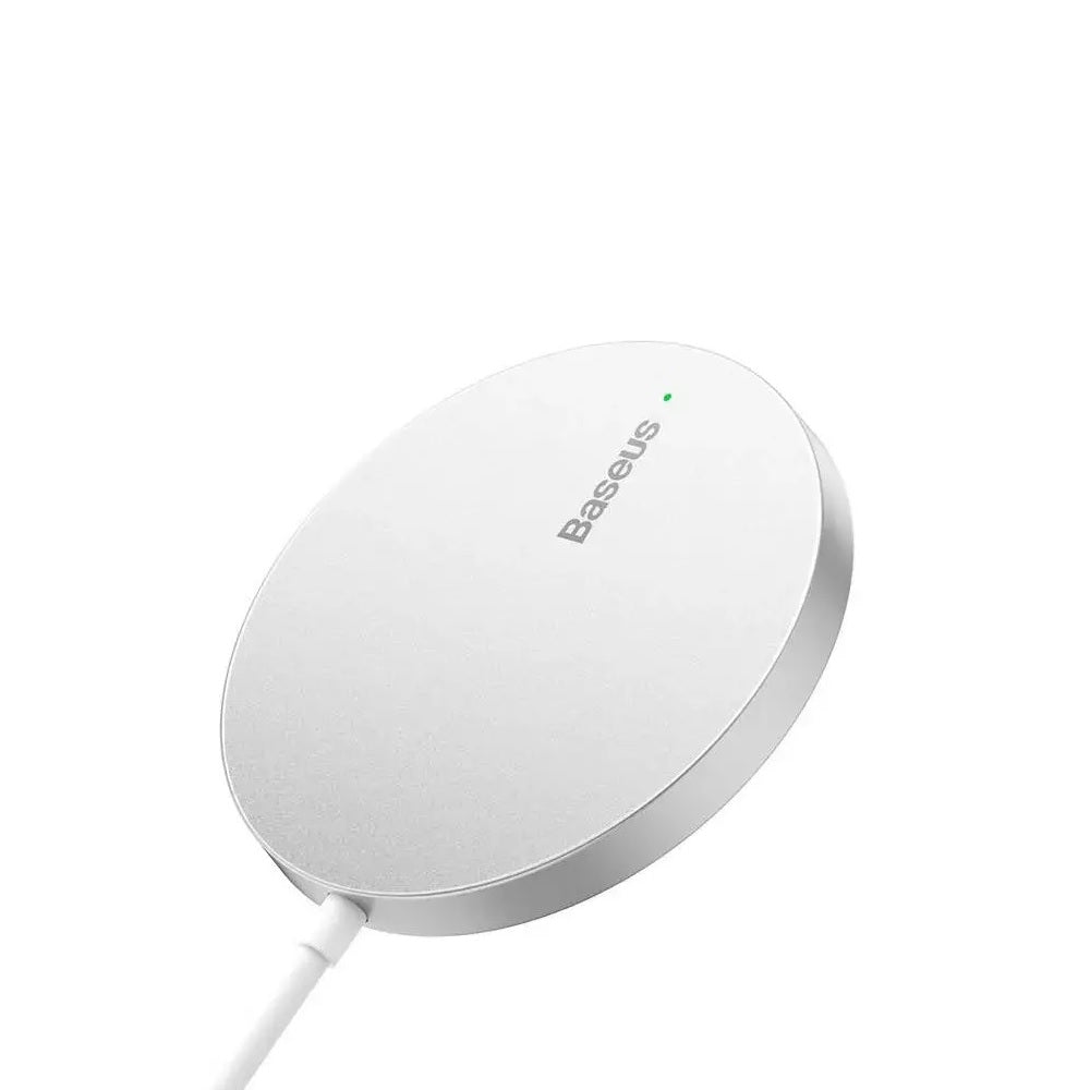 Încărcător wireless Baseus Simple Mini 3 15W argintiu magnetic