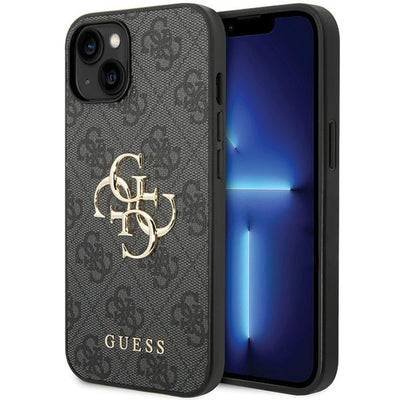 Husa Guess pentru iPhone 15 6,1" Guhcp15s4gmggr Gri HC PU Leather 4G Metal Logo