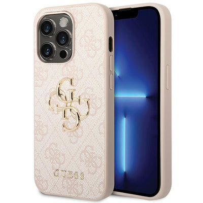 Husa Guess pentru iPhone 15 Pro 6,1" Guhcp15l4gmgpi Roz HC PU Leather 4G Metal Logo