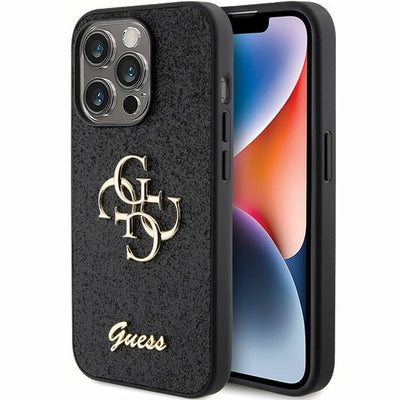 Husa Guess pentru iPhone 15 Pro 6,1" Guhcp15lhg4sgk Negru HC Fixed Glitter Big 4G