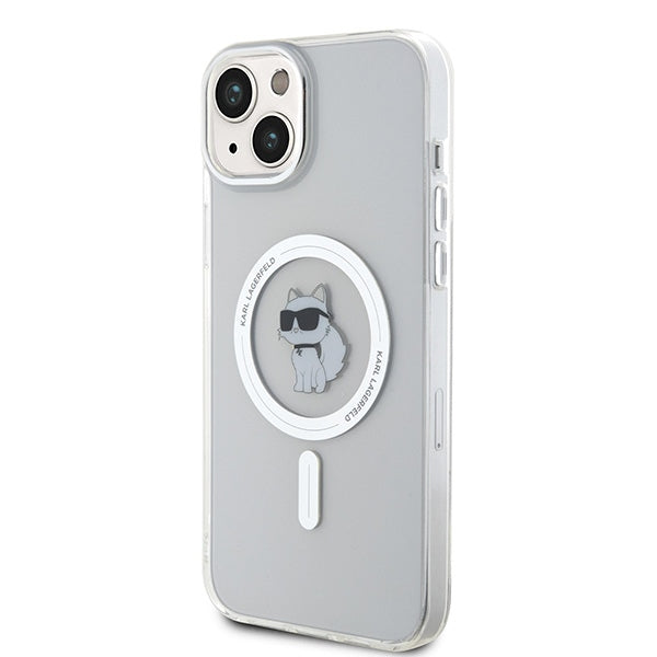 Husă pentru iPhone 15 Plus Karl Lagerfeld 6,7" KLHMP15MHFCCNOT transparent HC Magsafe IML C – Transparent