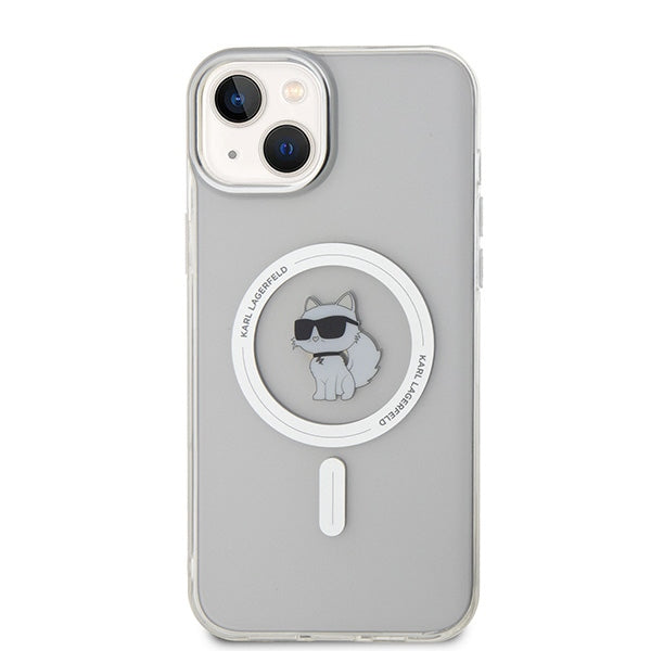 Husă pentru iPhone 15 Plus Karl Lagerfeld 6,7" KLHMP15MHFCCNOT transparent HC Magsafe IML C – Transparent