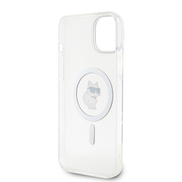 Husă pentru iPhone 15 Plus Karl Lagerfeld 6,7" KLHMP15MHFCCNOT transparent HC Magsafe IML C – Transparent