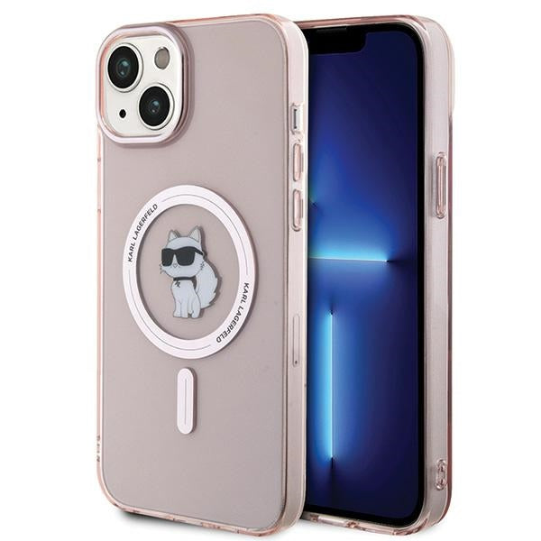 Husa Karl Lagerfeld pentru iPhone 15 Plus 6,7" Roz HC Magsafe IML C