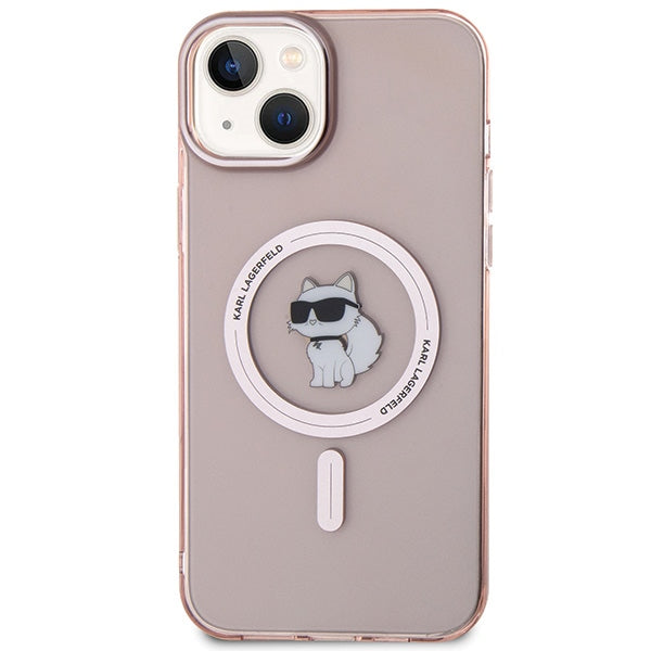 Husă pentru iPhone 15 Plus Karl Lagerfeld 6,7" KLHMP15MHFCCNOP pink HC Magsafe IML C – Roz