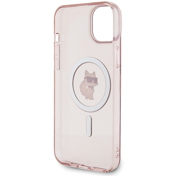 Husă pentru iPhone 15 Plus Karl Lagerfeld 6,7" KLHMP15MHFCCNOP pink HC Magsafe IML C – Roz