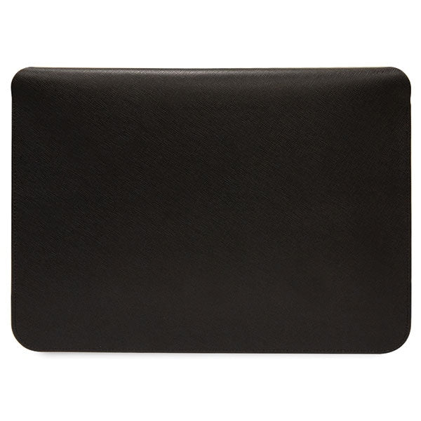 Husă pentru Karl Lagerfeld bag laptop 14" KLCS14SAKCPMK black Saffiano Karl&Choupette – Negru