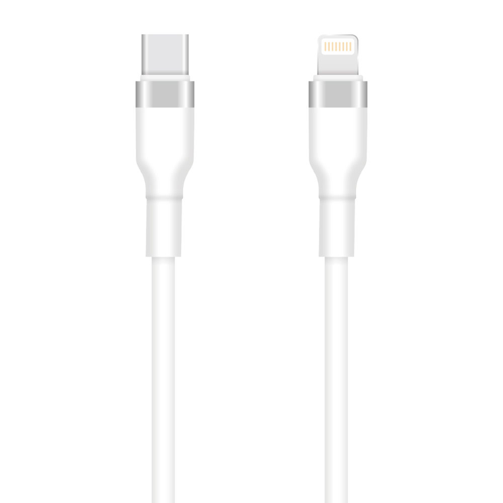 Cablu Setty Usb-c - Lightning 1m 3A Ksc-l-130 Alb