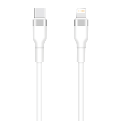 Cablu Setty Usb-c - Lightning 1m 3A Ksc-l-130 Alb