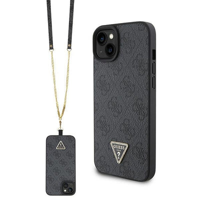 Husa Guess pentru iPhone 15 Plus 6,7" Guhcp15mp4tdscpk Negru Hardcase Crossbody 4G Metal Logo