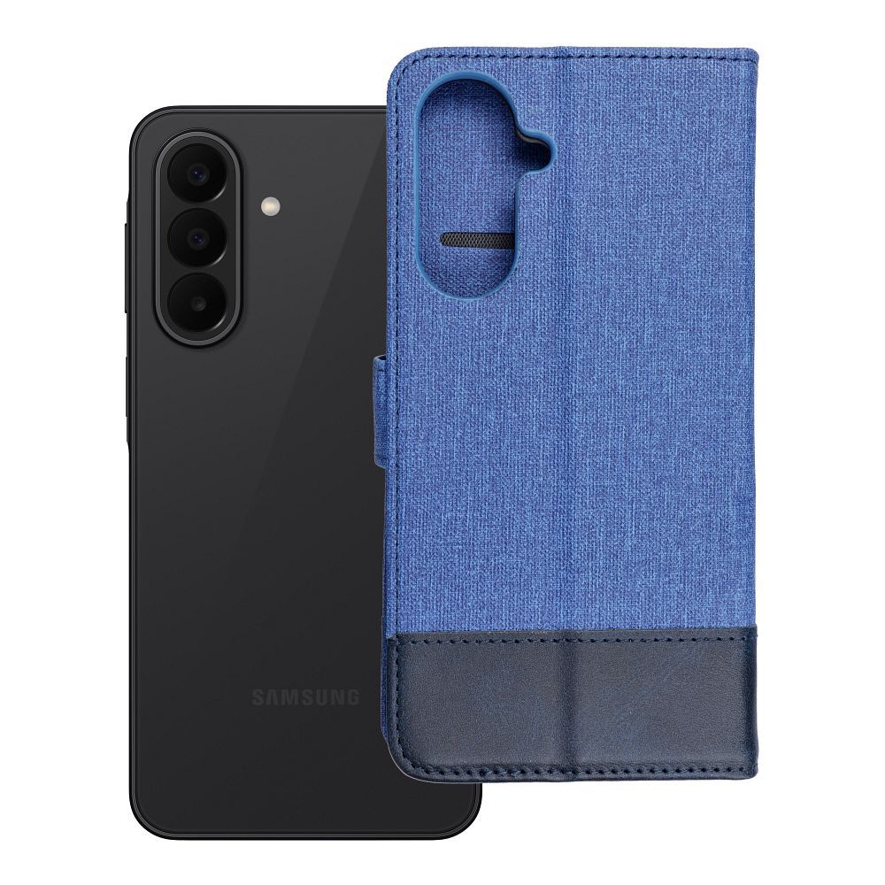 Husa Gomma Book Flip pentru Samsung A27 Albastru