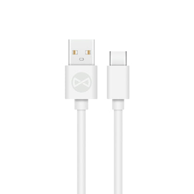 Cablu Forever USB - Usb-c 1,0 M 2A Alb