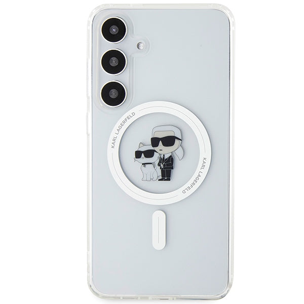 Husă pentru Samsung Galaxy S24 Karl Lagerfeld KLHMS24SHGKCNOT transparent HC MAGSAFE IML KC – Transparent