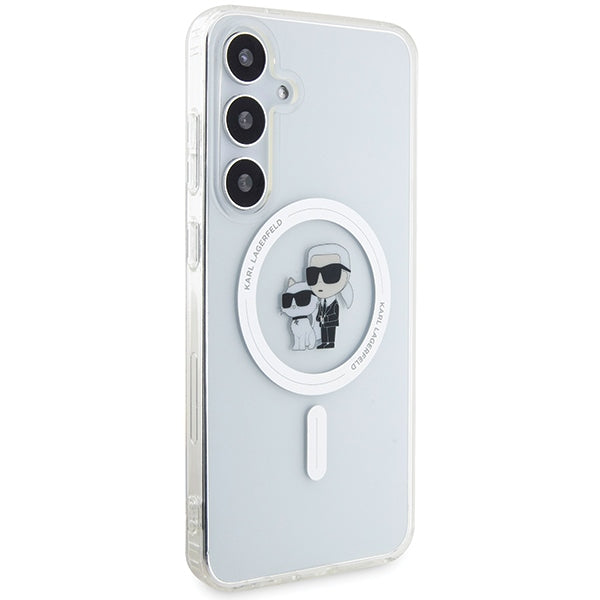 Husă pentru Samsung Galaxy S24 Karl Lagerfeld KLHMS24SHGKCNOT transparent HC MAGSAFE IML KC – Transparent