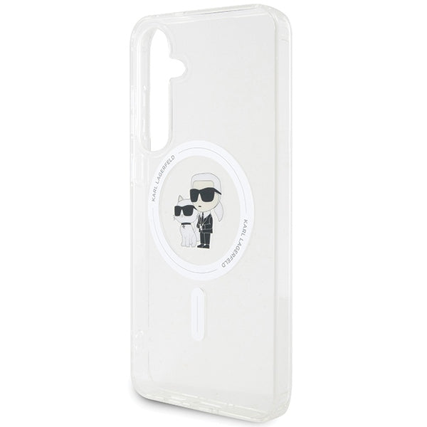 Husă pentru Samsung Galaxy S24 Karl Lagerfeld KLHMS24SHGKCNOT transparent HC MAGSAFE IML KC – Transparent