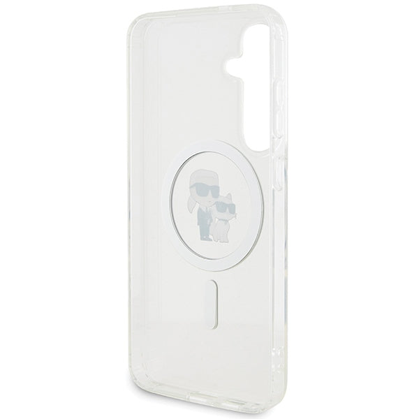 Husă pentru Samsung Galaxy S24 Karl Lagerfeld KLHMS24SHGKCNOT transparent HC MAGSAFE IML KC – Transparent