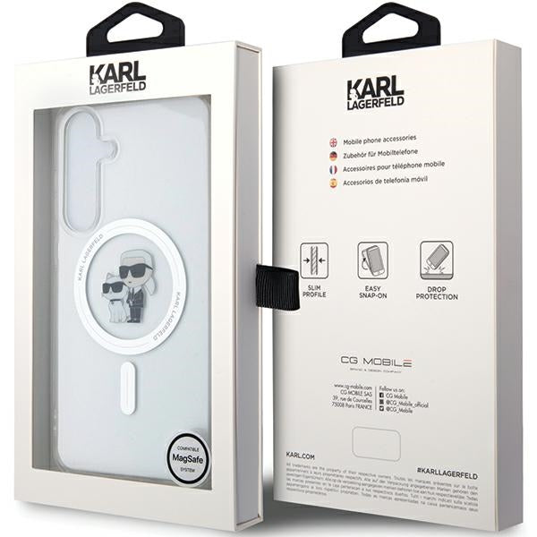 Husă pentru Samsung Galaxy S24 Karl Lagerfeld KLHMS24SHGKCNOT transparent HC MAGSAFE IML KC – Transparent