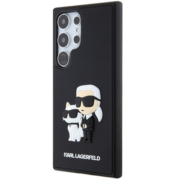 Husă pentru Samsung Galaxy S24 Ultra Karl Lagerfeld KLHCS24L3DRKCNK black HC 3D RUBBER KC NFT – Negru