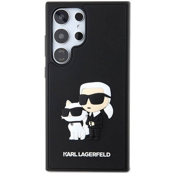 Husă pentru Samsung Galaxy S24 Ultra Karl Lagerfeld KLHCS24L3DRKCNK black HC 3D RUBBER KC NFT – Negru