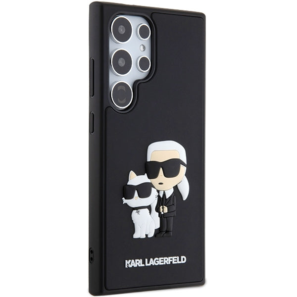 Husă pentru Samsung Galaxy S24 Ultra Karl Lagerfeld KLHCS24L3DRKCNK black HC 3D RUBBER KC NFT – Negru