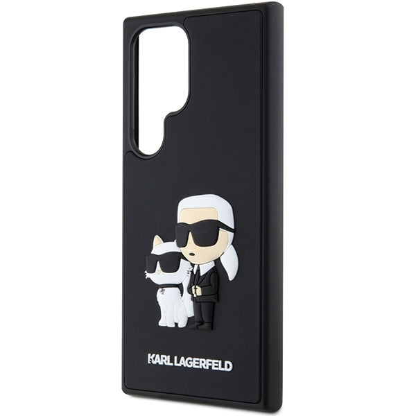 Husă pentru Samsung Galaxy S24 Ultra Karl Lagerfeld KLHCS24L3DRKCNK black HC 3D RUBBER KC NFT – Negru