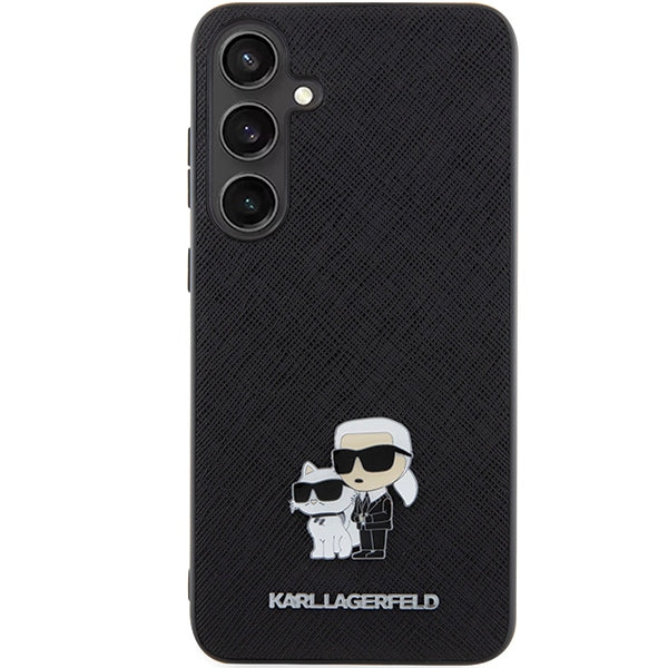 Karl Lagerfeld case for Samsung Galaxy S24 KLHCS24SPSAKCMPK black HC SAFFIANO KC PIN