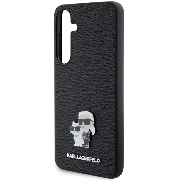 Karl Lagerfeld case for Samsung Galaxy S24 KLHCS24SPSAKCMPK black HC SAFFIANO KC PIN