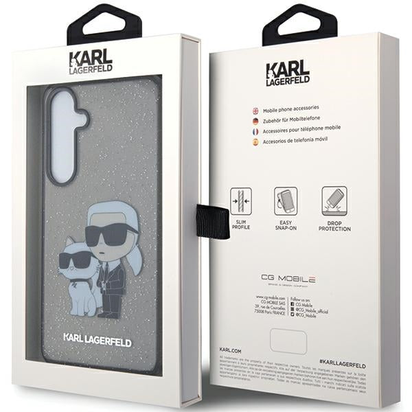 Karl Lagerfeld case for Samsung Galaxy S24 Plus KLHCS24MHNKCTGK black HC IML GLIT NFT K&C