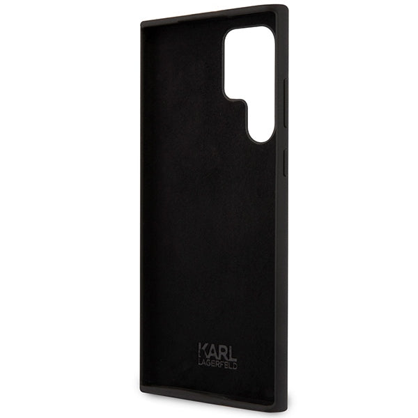 Husă pentru Samsung Galaxy S24 Ultra Karl Lagerfeld KLHCS24LSNCHBCK black HC SILICONE NFT CHOUPETTE – Negru