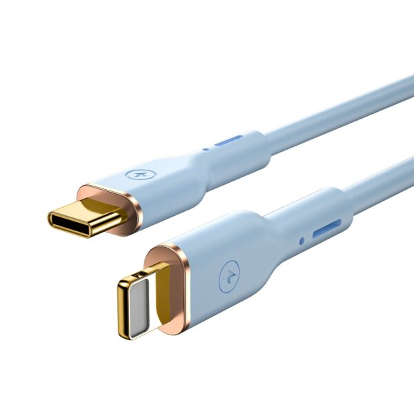 WIWU cablu YQ01 USB-C - Lightning 30W 1,2m Albastru