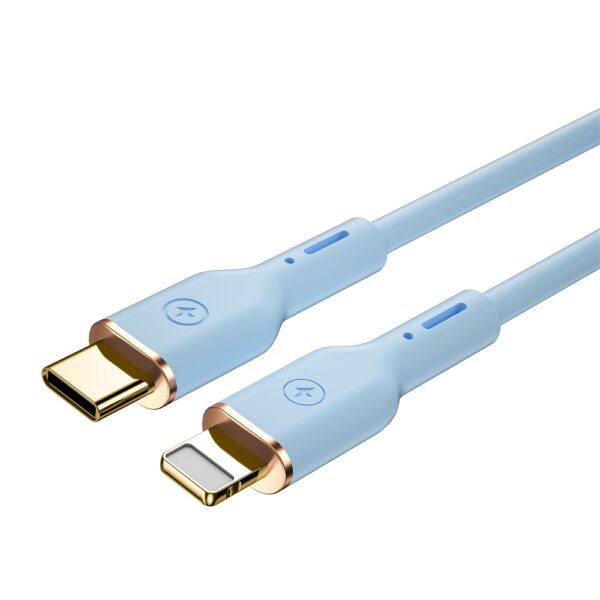 WIWU cablu YQ01 USB-C - Lightning 30W 1,2m Albastru
