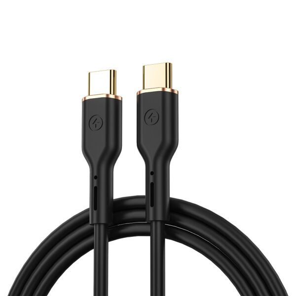 WIWU cablu YQ02 USB-C - USB-C 100W 1,2m Negru