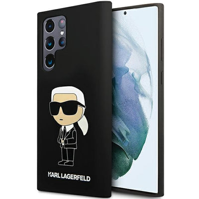 Husa Karl Lagerfeld pentru Samsung Galaxy S24 Ultra Negru HC Silicone NFT Ikonik