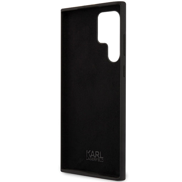 Husă pentru Samsung Galaxy S24 Ultra Karl Lagerfeld KLHCS24LSNIKBCK black HC SILICONE NFT IKONIK – Negru