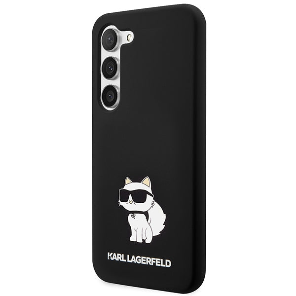 Husă pentru Samsung Galaxy S24 Karl Lagerfeld KLHCS24SSNCHBCK black HC SILICONE NFT CHOUPETTE – Negru
