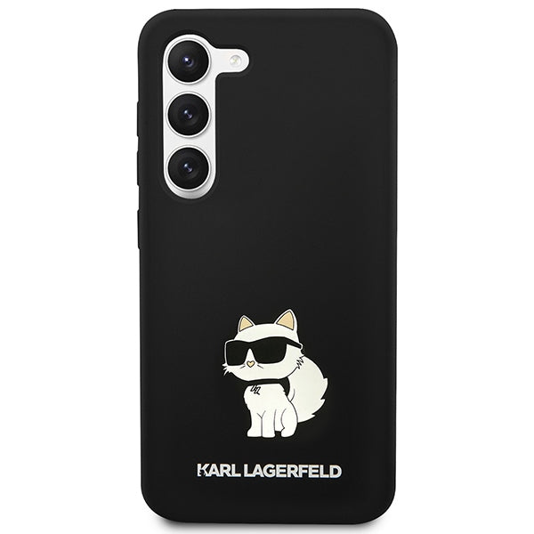 Husă pentru Samsung Galaxy S24 Karl Lagerfeld KLHCS24SSNCHBCK black HC SILICONE NFT CHOUPETTE – Negru