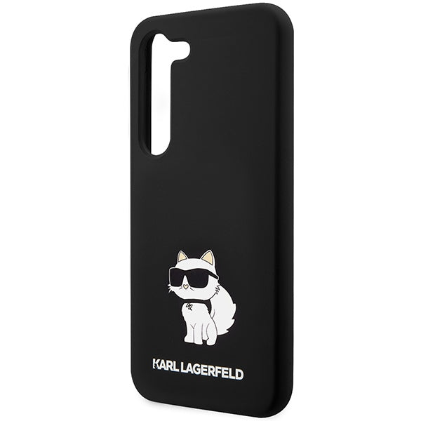 Husă pentru Samsung Galaxy S24 Karl Lagerfeld KLHCS24SSNCHBCK black HC SILICONE NFT CHOUPETTE – Negru