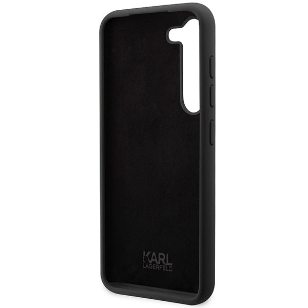 Husă pentru Samsung Galaxy S24 Karl Lagerfeld KLHCS24SSNCHBCK black HC SILICONE NFT CHOUPETTE – Negru