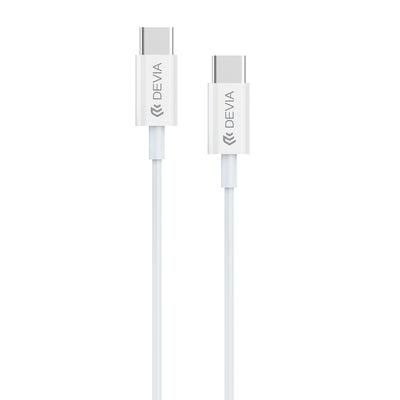 Cablu Devia Smart Ec042 PD Usb-c - Usb-c 60W 3A Alb